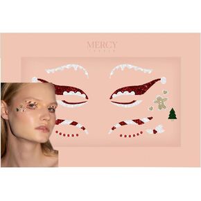 Christmas Face Jewel by Mercy London Holiday Accessories Face Gems Jewels All In One Headpiece Stick On