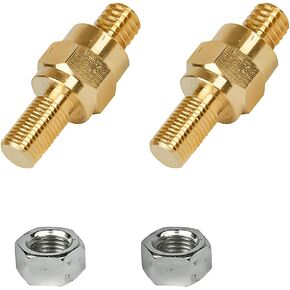Mandark 2PCS Side Post Battery Terminal Bolt, 3/8" 16&24 Stud Bolts Post Adapter, Standard Battery Post Extender Extension Screws, Compatiable with GM and Other Accessories to Battery