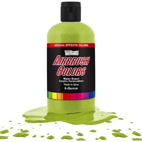U.S. Art Supply Ready to Spray Silver Pearl Pearlized Special Effects Acrylic Airbrush Paint - 8oz Bottle, Professional Grade Non-Toxic Water-Based Colors for Vibrant & Permanent Results