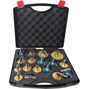 altivox Brake Bleeder Adapter Kit 17PCS, Master Cylinder Brake Bleeder Cap Kit Brake Bleeding Adapter Kit for Most Vehicles Brake Fluid Bleeding or Refilling