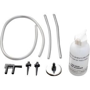 TRQ One Man Brake Bleeder Kit Magnet Mount Includes Hose & Fittings