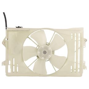TOPAZ Radiator Cooling Fan Assembly 167110D072 163630D040 Compatible with Toyota Corolla Matrix Pontiac Vibe 1.8L 2003-2008