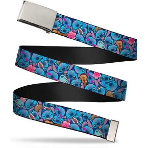 Buckle-Down Unisex-Adult's Web Belt Lilo & Stitch1.5