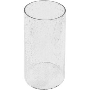 Clear Frosted Glass Lamp Shade, Accessory Glass Fixture Replacement Globe or Lampshade with 1-5/8-Inch Fitter Opening (A00013)