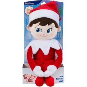 The Elf on the Shelf Plushee Pals - 17-inch The Elf on the Shelf Scout Elf Plush Toys Blue Eyed Boy- Huggable and Lovable Stuffed Elf Plush