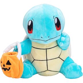 Pokémon Halloween 8" Squirtle Plush with Pumpkin Bag Accessory - 2024 Limited Edition - Officially Licensed - Quality Soft Cute Seasonal Stuffed Animal Toy - Gift for Kids, Boys, & Girls - 8 Inches