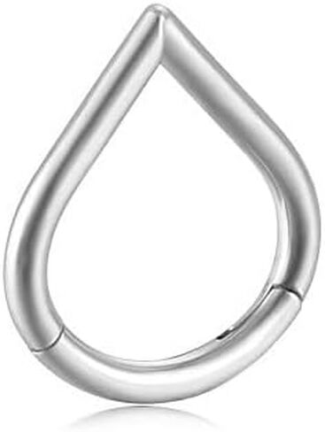 ZMANYIJEW 16G Minimalist Lines Septum Rings Stacked Gold Septum Ring Septum Clicker Nose Ring Piercing for Women Men in Kuwait