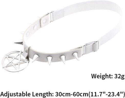 FM FM42 Multicolor PU Simulated Leather Spikes Rivets Pentacle Star Charm Leg Thigh Elastic, Pack of 2 PCs in Saudi Arabia