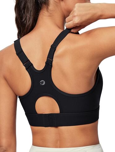 IUGA High Impact Sports Bras for Women High Support Racerback Sports Bra with Sewn-in Pads Adjustable Straps in Kuwait