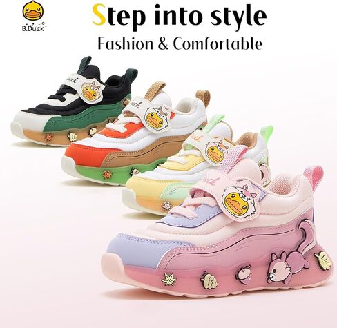 B.Duck Toddler Shoes for Girl and Boy Kids Shoes Toddler Sneakers Girls Shoes [Cute Cartoon Duck] Toddler Running Shoes Toddler Sneakers for Toddler/Little Kid in Saudi Arabia