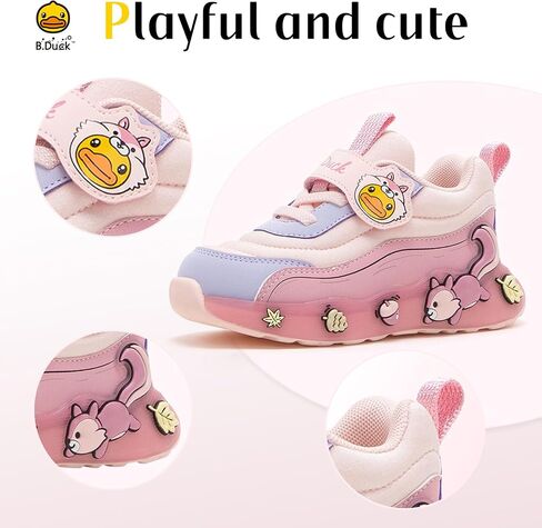 B.Duck Toddler Shoes for Girl and Boy Kids Shoes Toddler Sneakers Girls Shoes [Cute Cartoon Duck] Toddler Running Shoes Toddler Sneakers for Toddler/Little Kid in Saudi Arabia
