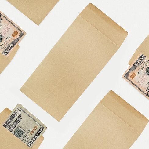 VANRA 150#7 Coin Envelopes 3.5x6.5 Colorful Money Envelopes for Cash Budgeting Small Parts Envelopes for Money Saving Challenges with Gummed Flap (15 Colors) in Saudi Arabia