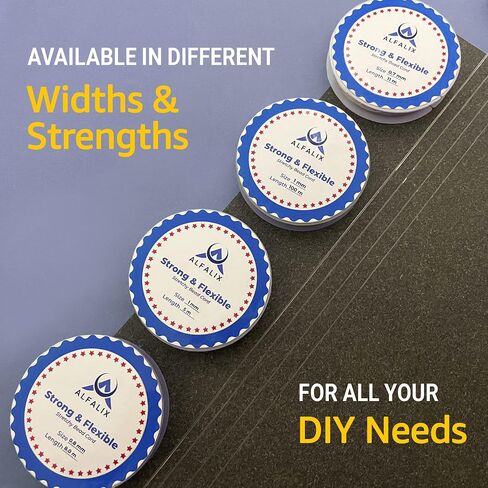 1mm x 100m Clear Elastic Bracelet String Strong & Stretchy Elastic String for Bracelets Bead Cord Elastic for Jewellery Making and Jewelry Making Clear String for Bracelet Making Supplies (1Pcs) in Saudi Arabia