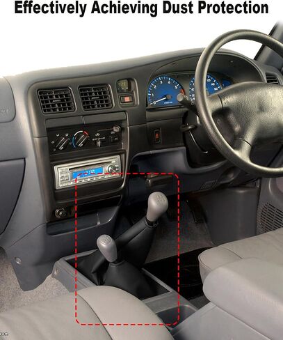 غطاء حذاء Shift من TIKSCIENCE مصنوع من الجلد الصناعي مناسب لسيارة Toyota Tacoma 4x4 1996-2004، غطاء غبار بأكمام ناقل الحركة اليدوي باللون الأسود in Saudi Arabia