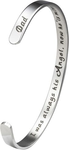 هدية تذكارية من مجوهرات سيمباثي لسوار ذكرى ابنتي، لقد كنت دائمًا ملاكه الآن وهو ملكي in Kuwait