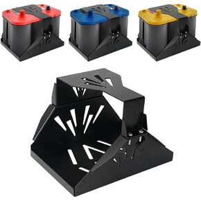 Bevinsee Battery Tray Hold Down Compatible with Optima Battery Group 34 34/78 Batteries for Blue/Red/Yellow Top, Compatible with Trailer, Golf Cart, Truck, ATV, UTV Battery Mount Holder