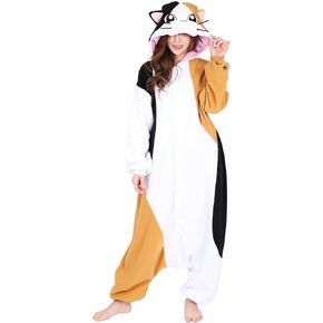 SAZAC Calico Cat Kigurumi - Onesie Jumpsuit Halloween Costume