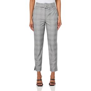 BCBGMAXAZRIA Women's Belted Straight Leg Pant
