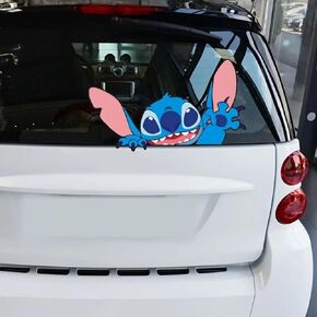 Car Stickers - Stitch Car Vinyl sticker, Peeking car decals, funny stickers - Waterproof Bumper Stickers for Cars, Truck, Motorcycle, Wall, Window and Laptop.