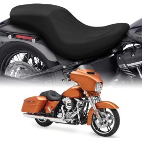 Waterproof Motorcycle Seat Rain Cover Compatible with Harley Davidson Touring Street Glide Road King Electra Glide Road Glide(Two Up Seat) for Snow Rain Dust Protection