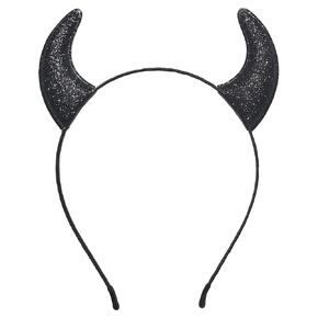 Glitter Devil Horns Headband, Red Devil Horns Devil Hair Accessories for Women Men Girls, Halloween Fancy Hairband (Red, 1 Count (Pack of 1))