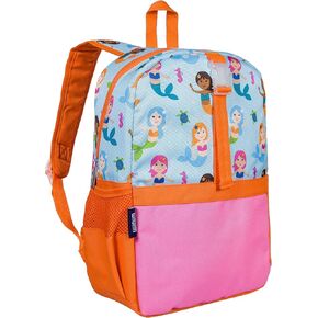 Wildkin Pack-it-All Kids Backpack for Boys & Girls, Ideal Size for School & Travel Backpack for Kids, Features Front Strap, Interior Sleeve, Back Support & Side Pocket (Orange Shimmer)