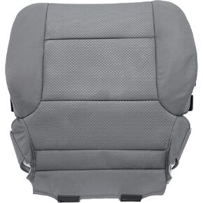 Driver Bottom Cloth Seat Cover for Chevy Silverado 1500 2014-2018, Silverado 2500 2500HD 3500 3500HD 2015-2019 Dark Ash Gray (Also for Passenger Side)