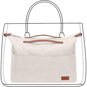 Waterproof dupontpaperbag Handbag Organizers Tote bag Organizer handbag Organizer Storage bag (11in*7.08in*4.72in)(Rose red, 30)