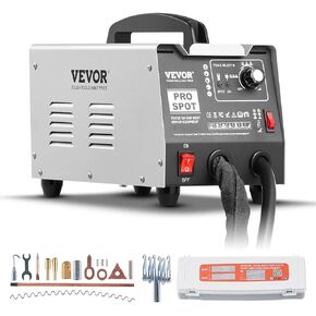 VEVOR Stud Welder Dent Repair Kit, 110V Auto Body Spot Welding Dent Puller Machine with 7 Welding Modes & Adjustable Power, 1.8KW Spot Welder Dent Removal Tool for Car, Truck Dent Repair
