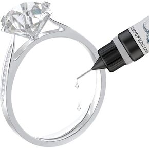 HiFan Ring Size Adjuster for Any Loose Rings, Ring Guard Tightener Invisible Curable Adhesive with UV LED Lamp, Easy to Disassemble Traceless Ring Resizer Glue