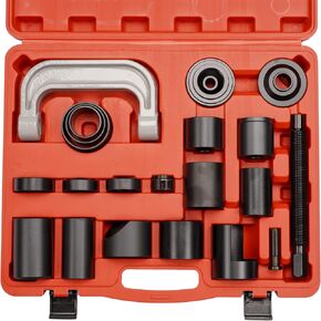 مجموعة ضغط وصلة كروية Handor مكونة من 21 قطعة أداة إزالة وصلة كروية شديدة التحمل مجموعة أدوات إزالة وتثبيت وصلة كروية رئيسية أداة إزالة وصلة U مع إطار C ومحولات 4x4 in Kuwait