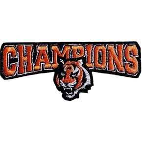 Bengals الحديد على خياطة على شارة مطرّزة ، خوذة وشعار القلب الحديد على التصحيح لسترة حقيبة الظهر الجينز سترة رجل وامرأة in Kuwait