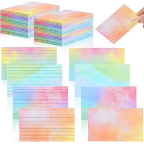 300 Pcs Ruled Index Cards 3x5 Flash Cards For Studying Colored Note Cards 80Gsm Watercolor Cards Stationery Paper With Lines Blank Writing Cards Colored Paper For Writing Invitation Learning Greeting
