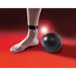 إكسسوار أزياء Loftus International Star Power Pirate Prisoner Ball وسلسلة، أسود، 10 بوصات منتج مبتكر