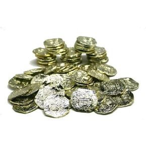 US Toy -Ancient Pirate Coins, 1 1/2 inches (1-Pack of 72)