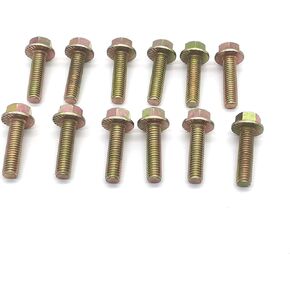 SDELSOR 03413B Exhaust Manifold Header Bolts Hardware Kit for Chevy Gmc Buick LS1 LS2 LT1 LS3 11518860 11609481 6506775AA 6507423AA 6507938AA 674014
