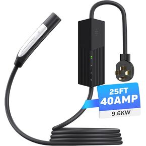 Level 2 Electric Vehicle Charger for Tesla: 40 Amp, 240V, NEMA 14-50 Plug, Portable EV Charger with 25 FT Cord, UL Certified, NACS Connector Compatible with Tesla Model X, Y, 3, S, Cybertruck in Kuwait