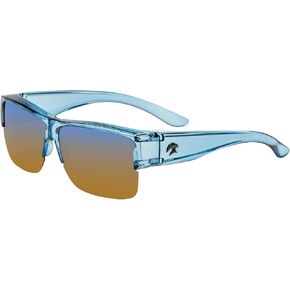 نظارات شمسية Eagle Eyes Fiton Fit Over Polarized - يمكن ارتداؤها فوق نظارات طبية للرجال والنساء للجنسين - حماية من الأشعة فوق البنفسجية بنسبة 99.9%