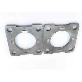 Replacement 2pack Trailer Brake Backing Plate Flange 2.27" for 3500# Axle, 4 Hole Bolt Square Bracket