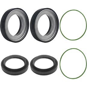 2Pcs 50491 Front Axle Knuckle Tube Seal Kit Replacement for Ford Excursions F-250 F-350 F-450 F-550 1998 1999 2000 2001 2002 2003 2004 2005 Replace 50381 41784-2