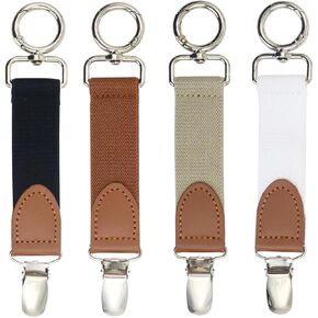 4 Pack Hat Clip for Travel, Hat Bag Clip, Elastic Hat Holder for Backpack Purse Handbag