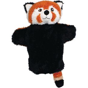 Hand Puppet - Red Panda from Deluxebase. Red Panda Plush Hand Puppets for Kids Made from Recycled Plastic Bottles. Eco-Friendly Animal Toy Puppet for Pretend Play and Kids Gifts.