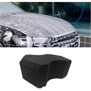 Ultra Black Foam Sponge, Softer Feel & Anti-Scratch for Detailing and Car Washing, Cross-Cut Design & Ergonomic Shape Perfect for Both Rinseless & Soap Washes