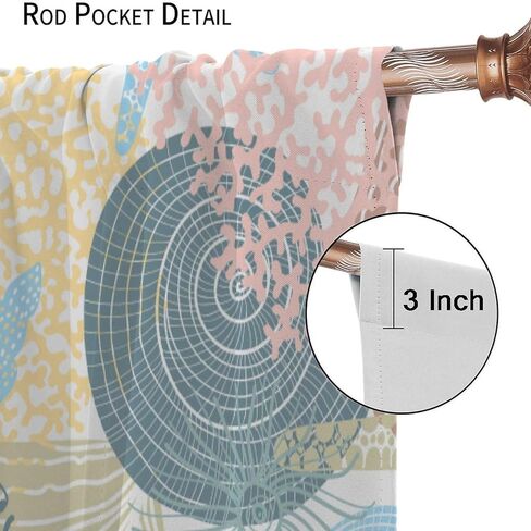 الصبي نافذة الستائر الغواصة نافذة الستائر اليخت نافذة العلاجات تحت الماء العالم واحة الستائر الحرارية للأطفال الفتيات طفل المراهقين غرفة النوم ديكور مجموعة 2 لوحات، 42x45 بوصة in Kuwait