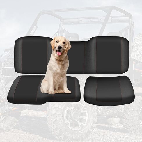 UTV Seat Cover for Polaris Ranger 1000 2020-2025/Polaris Ranger XP 1000 2017-2021, Split Bench Seat Covers Heavy Duty 1680D Waterproof UTV Seat Cover Set(3 PCS) in Kuwait