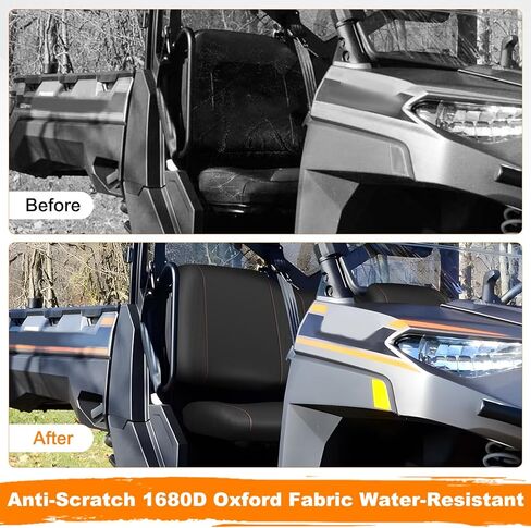 UTV Seat Cover for Polaris Ranger 1000 2020-2025/Polaris Ranger XP 1000 2017-2021, Split Bench Seat Covers Heavy Duty 1680D Waterproof UTV Seat Cover Set(3 PCS) in Kuwait