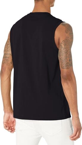 Armani Exchange Men's Relaxed Fit Logo Tank Top in Saudi Arabia