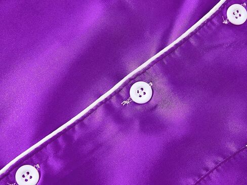 بيجامة تيبيس ساتان للبنات - وردي نيون لطيف حريري بأكمام طويلة وسروال ملابس نوم طقم بيجاما مقاس 6/7-16 in Kuwait