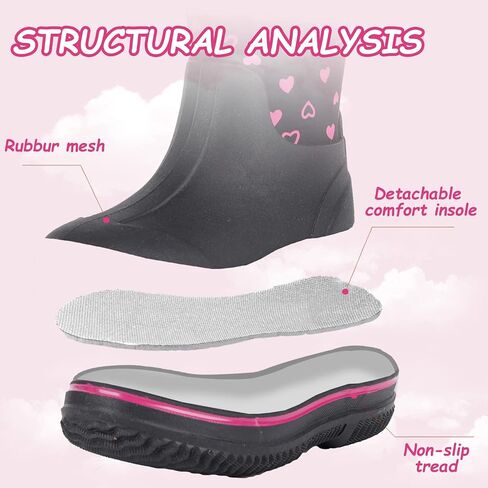Outee Toddler Kids Warm Waterproof Neoprene Rain Boots in Saudi Arabia