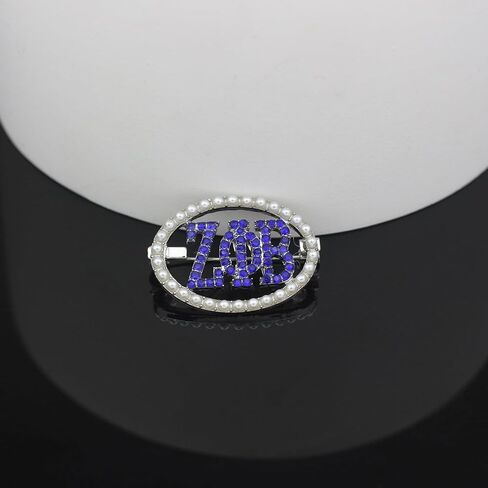 Pearl ZPB Brooch Pin for Women Greek Sorority Gift ZPB Paraphernalia Jewelry Rhinestone Sorority Brooch 1920 Finer Women Gift in Saudi Arabia
